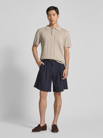 SELECTED HOMME Relaxed Fit Shorts mit Bundfalten Modell 'LIAM' Dunkelblau 1