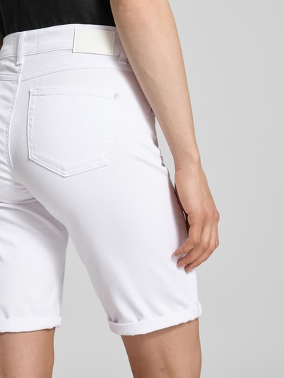 Angels Regular Fit Bermudas aus Denim mit Umschlag Weiss 3