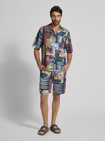 Scotch & Soda Freizeithemd mit Knopfleiste Marine 1