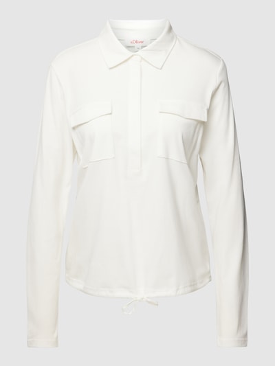 s.Oliver RED LABEL Blouse met borstzakken Offwhite - 2