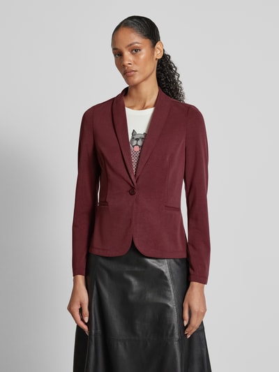 Zero Blazer mit V-Ausschnitt Bordeaux 4