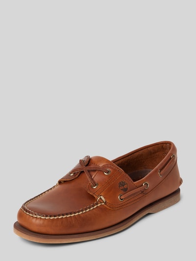 Timberland Bootschoenen met logoprint, model 'CLASSIC BOAT' Cognac - 1