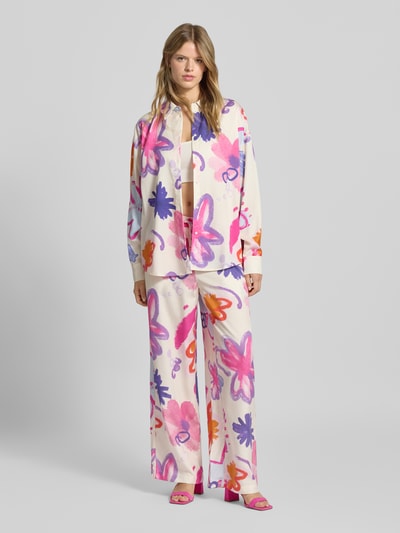 OH APRIL Loose Fit Stoffhose mit elastischem Bund Modell 'Antonia' Offwhite 1