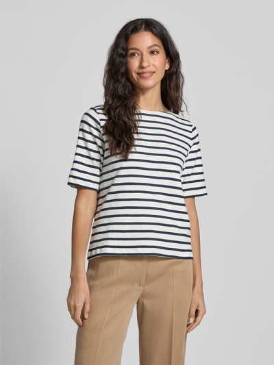 Marc O'Polo Regular fit T-shirt van puur katoen Donkerblauw - 4