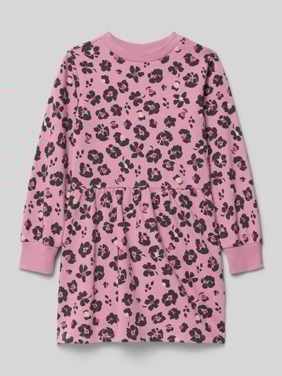 s.Oliver RED LABEL Tailliertes Sweatkleid aus Baumwoll-Mix Mauve 1