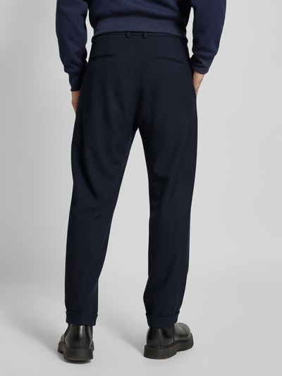 Cinque Slim fit stoffen broek met bandplooien Marineblauw - 5