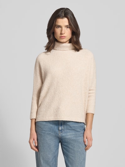 Someday Oversized pullover in gebreide look, model 'Tiola' Beige gemêleerd - 4