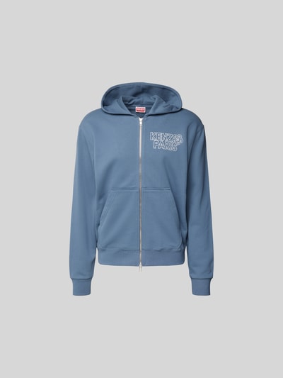 Kenzo Sweatjacke mit Kapuze Rauchblau 2