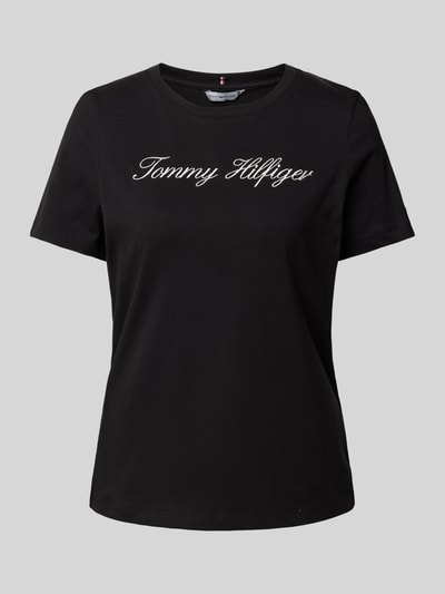 Tommy Hilfiger T-Shirt mit Label-Stitching Black 2