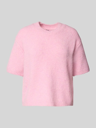 Gina Tricot Gebreide pullover met lanawol en ronde hals Roze - 2