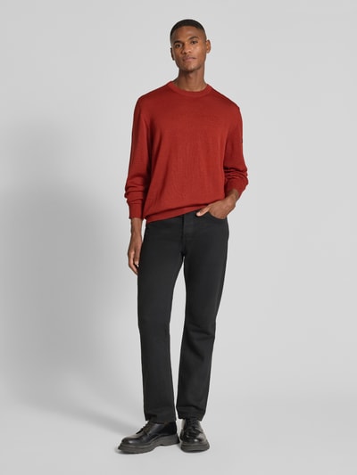 MAERZ Muenchen Gebreide pullover van merinowol Oranje - 1