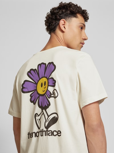The North Face T-Shirt mit Label-Print Offwhite 3