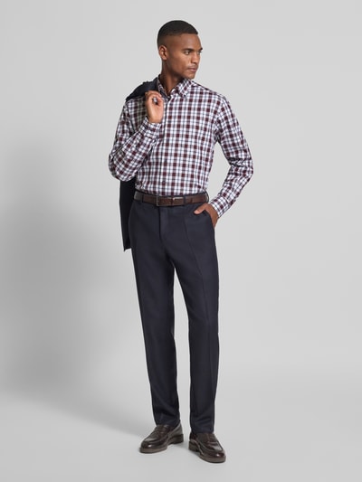 ETERNA Comfort Fit Business-Hemd mit Knopfleiste Rot 1