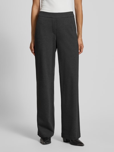 MAC Loose fit stoffen broek van viscosemix, model 'Chiara' Antraciet - 4