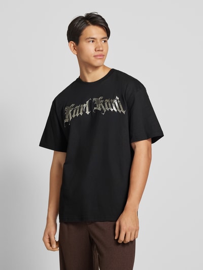 KARL KANI T-Shirt mit Label-Print Black 4