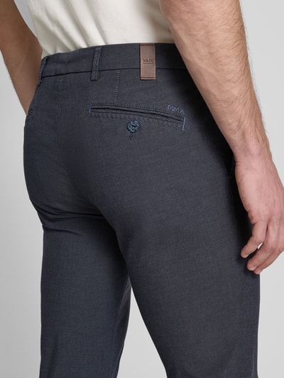 Mmx Slim Fit Chino aus reiner Baumwolle Marine 3