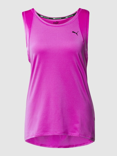 PUMA PERFORMANCE Top z nadrukiem z logo Mocnoróżowy 2