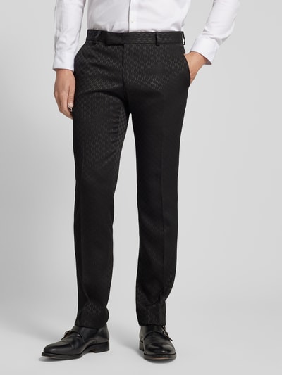 Karl Lagerfeld Slim fit pantalon met structuurmotief, model 'COSMOS'  - 4