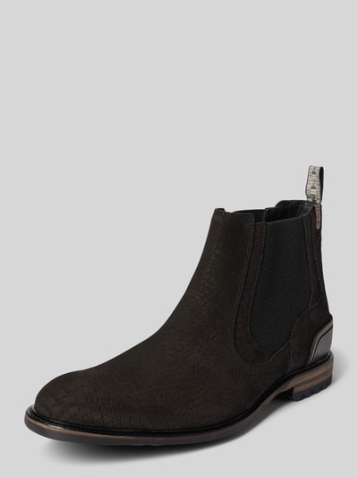 Floris Van Bommel Chelsea Boots mit Zugschlaufe Modell 'Crepi' Dunkelbraun 1