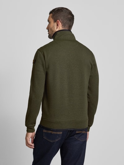 PME Legend Sweatjack met opstaande kraag Olijfgroen - 5