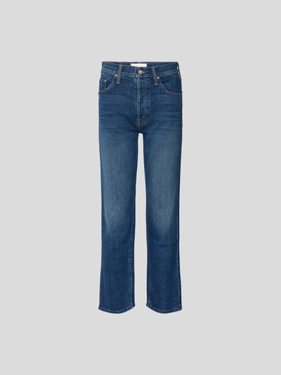 Mother Jeans mit Label-Patch Jeansblau 2