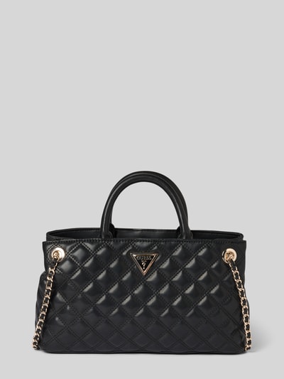 Guess Satchel bag met labeldetail, model 'GIULLY' Zwart - 2