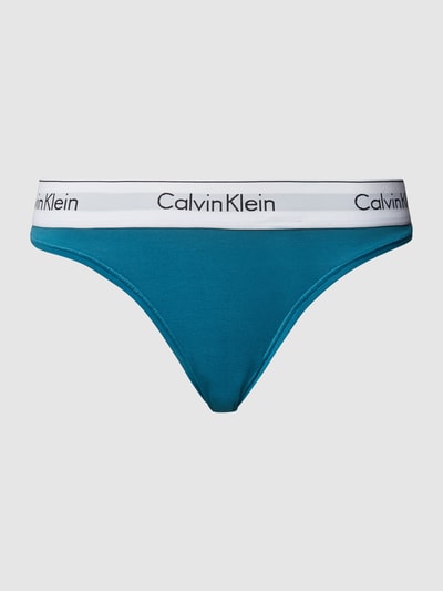 Calvin Klein Underwear String mit Logo-Bund Petrol 2