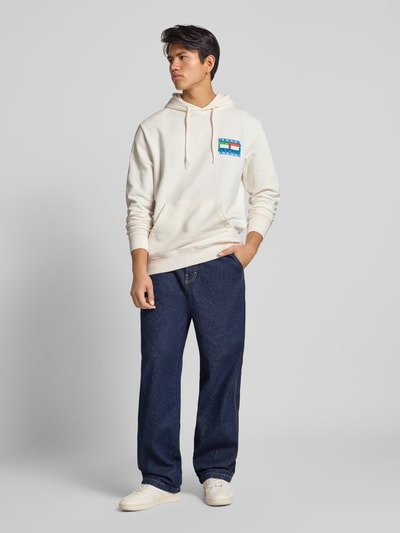 Tommy Jeans Regular fit hoodie van puur katoen  Offwhite - 1