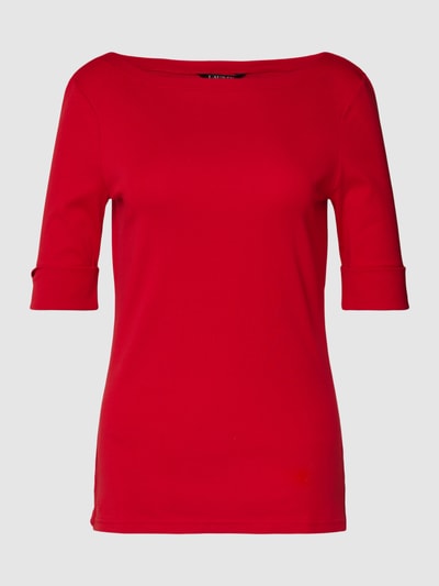 Lauren Ralph Lauren Longsleeve mit U-Boot-Ausschnitt Modell 'JUDY' Rot 2