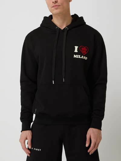 Family First Milano Hoodie met kangoeroezak  Zwart - 4