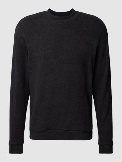 Calida Sweatshirt met turtleneck, model 'Remix Lounge Time off' Antraciet gemêleerd - 2