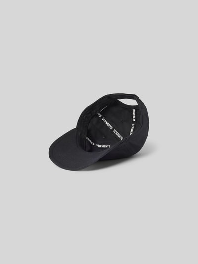 VETEMENTS Basecap aus reiner Baumwolle Black 3