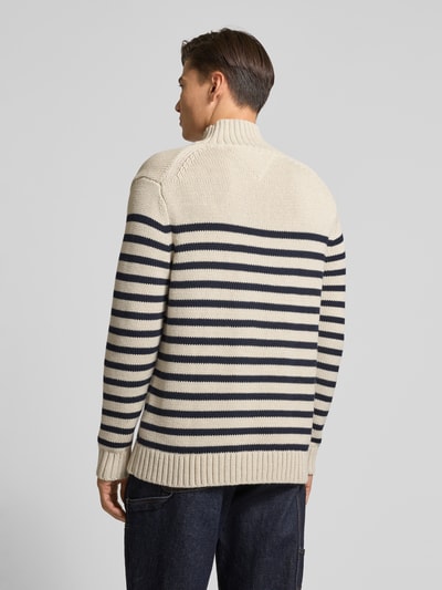 Tommy Hilfiger Relaxed Fit Strickpullover aus reiner Baumwolle Modell 'BRETON' Sand 5