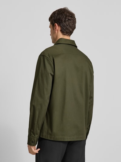 SELECTED HOMME Regular Fit Hemdjacke aus reiner Baumwolle Modell 'TATE' Dunkelgruen 5
