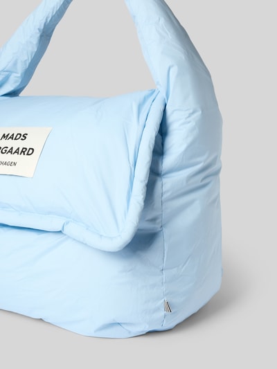 MADS NØRGAARD Handtasche mit Label-Patch und Tragegriff Hellblau 3
