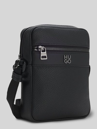 HUGO Umhängetasche in Lederoptik Modell 'QUANTIC_NS ZIP' Black 3