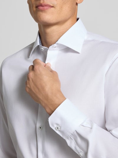 ETERNA Regular Fit Freizeithemd mit Kentkragen Modell 'Kent' Weiss 3