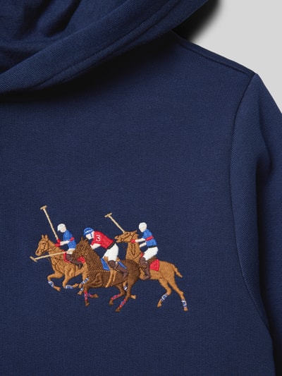 Polo Ralph Lauren Teens regular fit hoodie van katoenmix Marineblauw - 2