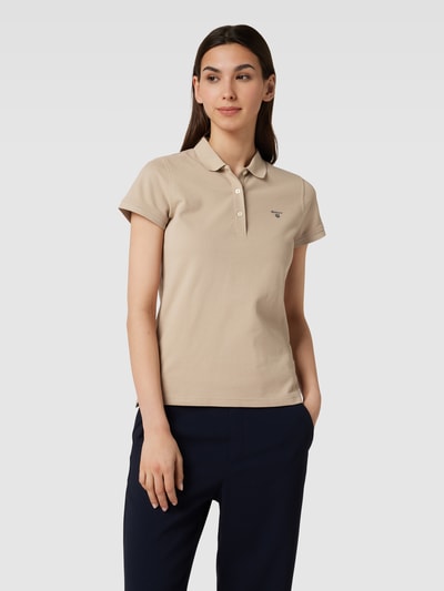 Gant Poloshirt mit Label-Stitching Modell 'BASIC POLO' Beige 4