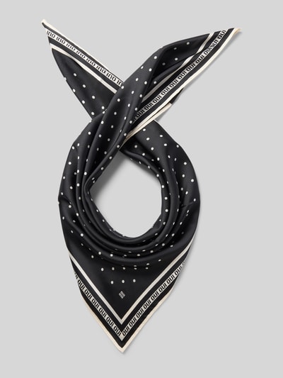 Oui Nickytuch mit Label-Print Black 1