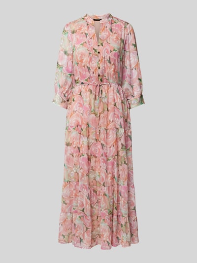 More & More Maxi-jurk met all-over bloemenprint Rosé - 2