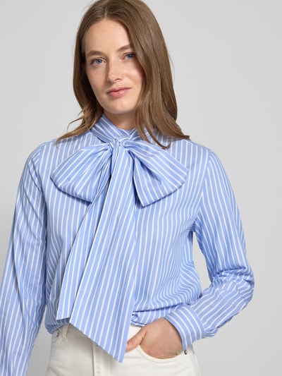 Milano Italy Relaxed fit overhemdblouse met knoopsluiting Lichtblauw - 3