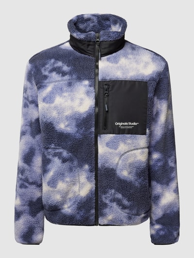 Jack & Jones Fleecejack met dierenprint en elastische boorden Violet - 2