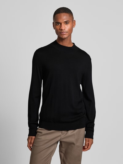 SELECTED HOMME Strickpullover mit Stehkragen Modell 'TRAY' Black 4