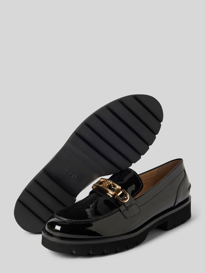 Högl Loafers aus Leder mit Applikation Black 3