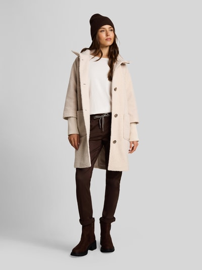 Tom Tailor Teddymantel met hoge opstaande kraag Beige - 1
