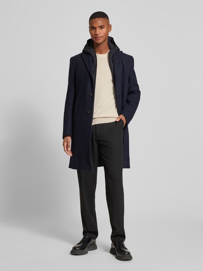 CG - Club of Gents Mantel mit Kapuze Modell 'MARNI' Marine 1