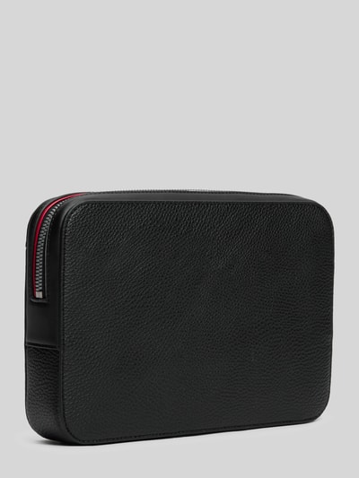 Tommy Hilfiger Kulturbeutel/ Kosmetiktasche mit Logo-Schriftzug Modell 'CENTRAL POUCH' Black 3