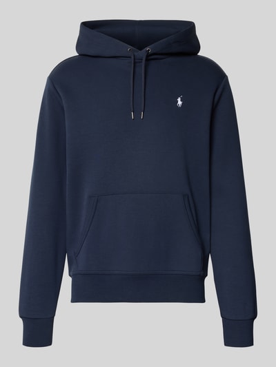 Polo Ralph Lauren Hoodie mit Label-Stitching und Känguru-Tasche Marine 2