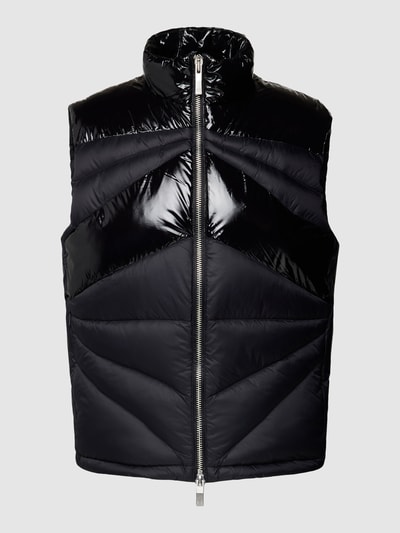 ARMANI EXCHANGE Steppweste mit Reißverschlusstaschen Modell 'Glossy MatMix' Black 2